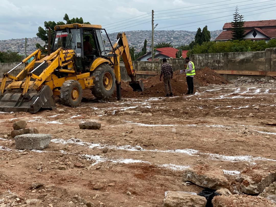 Excavation works in progress